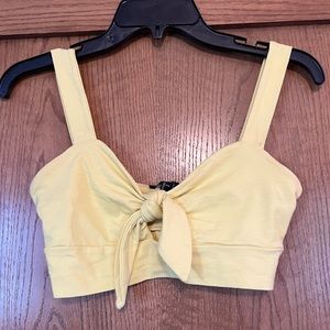 Forever 21 yellow crop top bralette